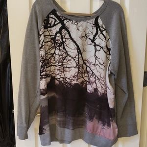 Lane Bryant Tops - LB Gray/Mauve colored Casual Top Lane Bryant Tops - LB Gray/Mauve colored Casual Top
